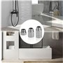 6 Pièces Rallonge de Robinet 1/2", Rallonges Robinet en Acier Inoxydable Raccord Fileté Demi Pouce Interface Filetée Extérieure 