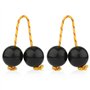 Lot de 2 paires de shakers Kashaka Aslatua - Instrument rythmique - Percussion à la main - Instruments de musique traditionnels