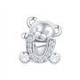 Breloque en forme d'ours en argent sterling 925 pour bracelets Pandora Bijoux pour femmes et filles
