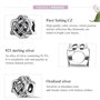 Breloque en argent sterling 925 pour bracelets Pandora pour femme, nœud celtique, pendentif en forme de cœur, bijou de Noël pour