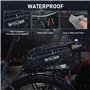 Gkstly Sac porte-vélo étanche pour porte-bagages arrière de vélo, sac de coffre de vélo en EVA, sac de rangement pour siège arri