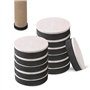 Lot de 12 rehausseurs de meubles ronds autocollants avec feutre - Pour table