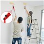 Extension de manche de fixation pour pinceaux multi-angles - Support universel pour brosse à peinture - Outil pour la plupart de