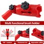 Extension de manche de fixation pour pinceaux multi-angles - Support universel pour brosse à peinture - Outil pour la plupart de