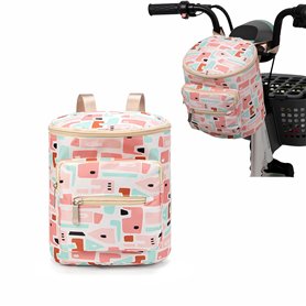 Sacoche de vélo pour enfant - Étanche - Panier avant - Panier de vélo pour enfants - Accessoires de vélo (rose)