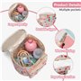 Sacoche de vélo pour enfant - Étanche - Panier avant - Panier de vélo pour enfants - Accessoires de vélo (rose)