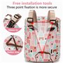 Sacoche de vélo pour enfant - Étanche - Panier avant - Panier de vélo pour enfants - Accessoires de vélo (rose)
