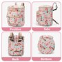 Sacoche de vélo pour enfant - Étanche - Panier avant - Panier de vélo pour enfants - Accessoires de vélo (rose)