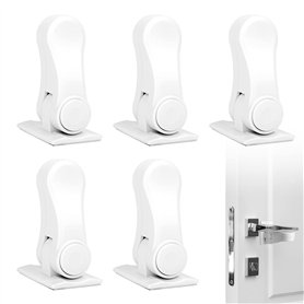 Serrure de Sécurité pour Enfants Bébé 5 Pcs Serrure de la Poignée de la Porte de Sécurité Adhésive Verrouillage de Sécurité Bloq