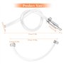 YAKLEE Purge de Frein de Moto Tuyau de Purge d'embrayage Purge de Frein Hydraulique Flexible Purge de Tube de Valve Unidirection