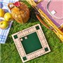 Sharplace Jeu de Plateau en Bois avec 2 Dés et Plaque de Chiffres 1-10 Parfait pour Divertissement et Enseignement Mathématique