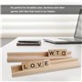 Porte-dominos en bois | Lot de 4 petits supports solides en bois portables - Cadeaux amusants pour les amis Jeux de Mahjong Port