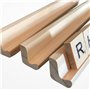Porte-dominos en bois | Lot de 4 petits supports solides en bois portables - Cadeaux amusants pour les amis Jeux de Mahjong Port