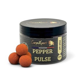 CarpeXpert - Pop-up Pepper Pulse - 15mm - Bouillette Flottante Boosté & Hyperprotéiné - Diffusion Continue sur 22h+ - 50g - Appâ