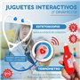 HEVLA Mallette médicale jouet enfant bleu - Kit docteur portable 14 pièces avec stéthoscope, thermomètre, jeu de rôle Mallette D