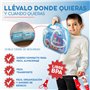 HEVLA Mallette médicale jouet enfant bleu - Kit docteur portable 14 pièces avec stéthoscope, thermomètre, jeu de rôle Mallette D