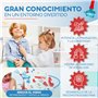 HEVLA Mallette médicale jouet enfant bleu - Kit docteur portable 14 pièces avec stéthoscope, thermomètre, jeu de rôle Mallette D