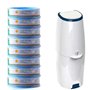 Aleto Lot de 8 sacs poubelle de rechange pour poubelles à couches