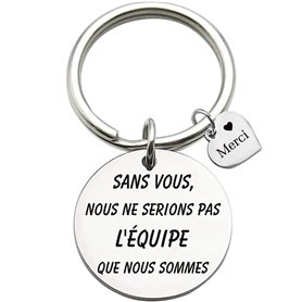 Patron Coach Collègue Remerciement Cadeau équipe Cadeau Porte clés "Sans vous