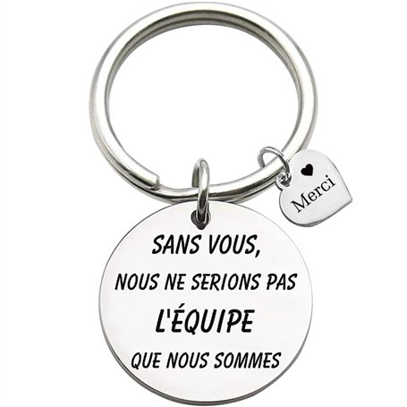 Patron Coach Collègue Remerciement Cadeau équipe Cadeau Porte clés "Sans vous