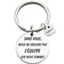 Patron Coach Collègue Remerciement Cadeau équipe Cadeau Porte clés "Sans vous