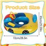 Bouée de natation gonflable pour enfant - Mignon - Siège de natation pour bébé - Avec corne et poignées - Jouet de piscine pour 
