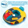 Bouée de natation gonflable pour enfant - Mignon - Siège de natation pour bébé - Avec corne et poignées - Jouet de piscine pour 
