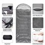 MRWiZMS Sac de couchage tropical ultra léger avec moustiquaire intégrée, adapté pour une utilisation dans une variété d'environn