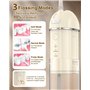 Jet Dentaire Hydropulseur Sans fil:Detartreur Dentaire avec 3 Modes et 4 Buses, Hydropulseurs et Irrigateurs Oral Dentaire Recha