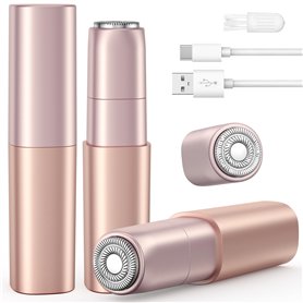 Rasoir Visage Femme Electrique Rechargeable: Rasoir Femme Electrique 2 Têtes Rechange