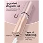 Rasoir Visage Femme Electrique Rechargeable: Rasoir Femme Electrique 2 Têtes Rechange, Doux et Indolore, Design Compact, Epilate