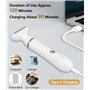 Bixury Rasoir Électrique Pour Femme 4 en 1 Rasoir Femme Electrique Rasoir Electrique Femme Rasoir Indolore avec 4 Têtes Flottant