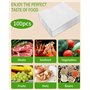 Sinlaw 100 Sacs Sous Vide Alimentaire, Sacs sous Vide gaufrés Combo Maison 20x30 cm,Sac Congelation Sous Vide pour Toutes les Ma