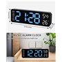 Horloge Numérique LED Reveil Matin Digital avec Date