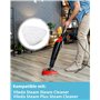 SOBEAU Lot de 8 Housses de Rechange pour Nettoyeur à vapeur Vileda Steam & Vileda Steam Plus, Accessoire Balai Vapeur Microfibre