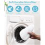 SOBEAU Lot de 8 Housses de Rechange pour Nettoyeur à vapeur Vileda Steam & Vileda Steam Plus, Accessoire Balai Vapeur Microfibre