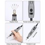 Multifonction Outils Rotatif Avec 95 Accessoires, Outil Rotatif sans fil, 3 Vitesse Perceuse sans fil Mini 5000-15000 tr/min, po