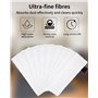 Jissta Ensemble de 10 pièces chiffons microfibre nettoyeur vapeur lingettes de remplacement balai vapeur serpillière pour Karche