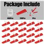 601 Pièces kit de Nivellement pour Carrelage 2mm avec 400 Croisillon Carrelage Autonivelant 200 Cale Carrelage Réutilisable et 1