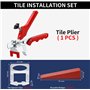 601 Pièces kit de Nivellement pour Carrelage 2mm avec 400 Croisillon Carrelage Autonivelant 200 Cale Carrelage Réutilisable et 1