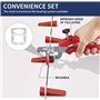 601 Pièces kit de Nivellement pour Carrelage 2mm avec 400 Croisillon Carrelage Autonivelant 200 Cale Carrelage Réutilisable et 1