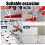 601 Pièces kit de Nivellement pour Carrelage 2mm avec 400 Croisillon Carrelage Autonivelant 200 Cale Carrelage Réutilisable et 1