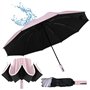 LPAMABA Parapluie Pliant Inversé Compact Parapluie Pliant Automatique Sun Proof Parapluies Protection UV Parapluies Voyage Anti