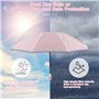 LPAMABA Parapluie Pliant Inversé Compact Parapluie Pliant Automatique Sun Proof Parapluies Protection UV Parapluies Voyage Anti 