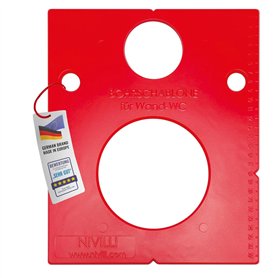 NIVILLI SCHABLONY - Gabarit de perçage et de marquage pour les raccords de toilettes Geberit