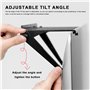 SPRHR Etagère Supérieure pour Ecrans TV, Tablette Supérieure Réglable, Etagère Supérieure pour Moniteur, l'angle D'inclinaison E