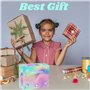 Lubibi Unicorn Ensembles de Maquillage Lavables pour Filles avec Vernis à Ongles, Rouge à Lèvres pour Les Cadeaux d'anniversaire