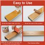 SLTAXAR 8 Pcs Outil de Grain de Bois en Caoutchoucpeigne en Caoutchouc Décor Faux Bois Grain à Effet Bois Rouleau Peinture Effet