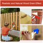 SLTAXAR 8 Pcs Outil de Grain de Bois en Caoutchoucpeigne en Caoutchouc Décor Faux Bois Grain à Effet Bois Rouleau Peinture Effet