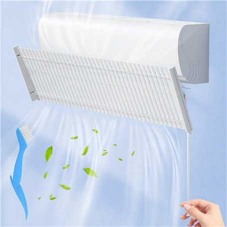 SLTAXAR 90 * 27cm Déflecteur de Vent Pour Climatiseur Réglable Déflecteur Climatisation Deflecteur Climatisation Murale Déflecte